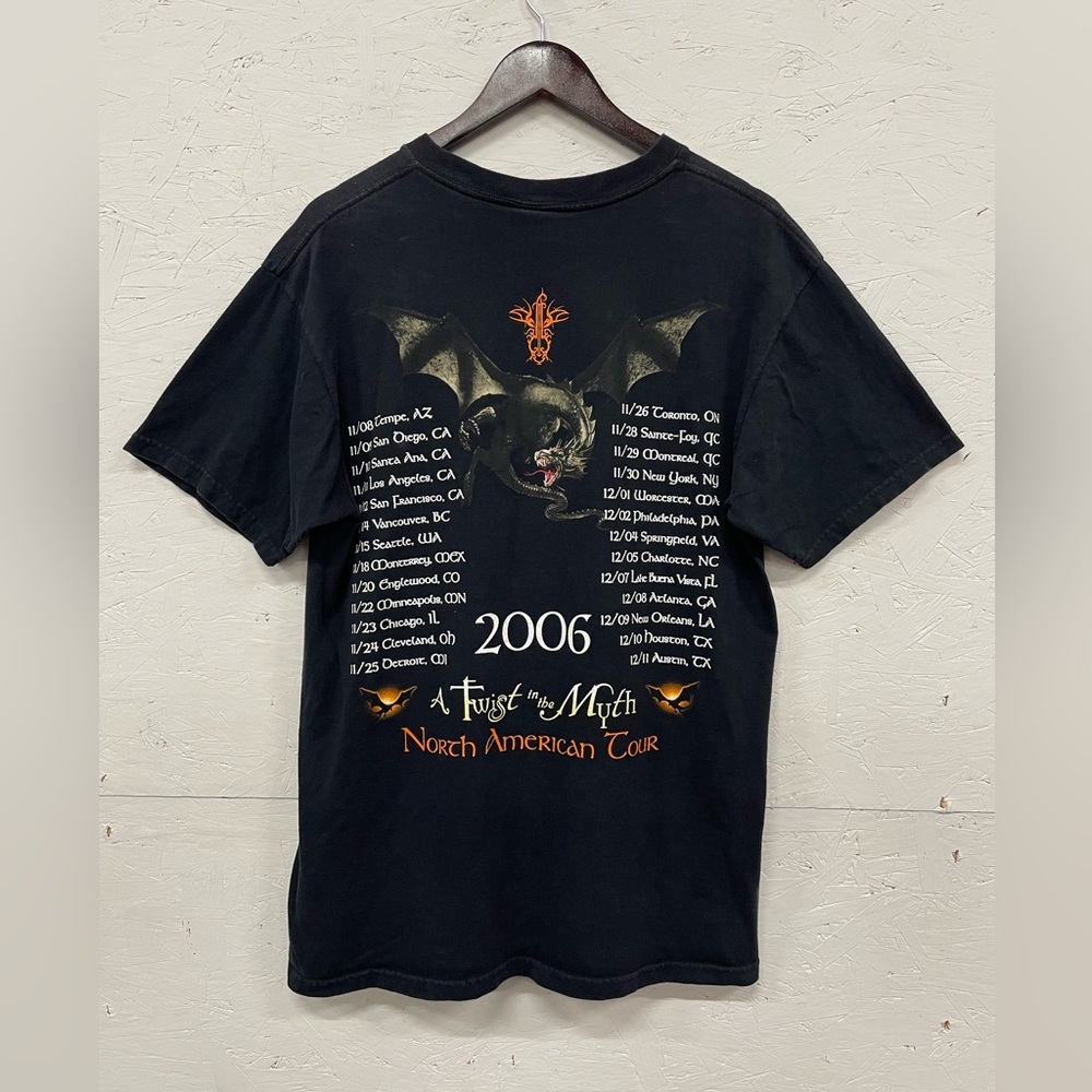 Vintage 00s Blind Guardian “A Twist in the Myth” Tour Tee, Size L, Dragon Flames - Picture 2 of 9